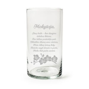 Flowers vase ,,Mokytoja,...,,
