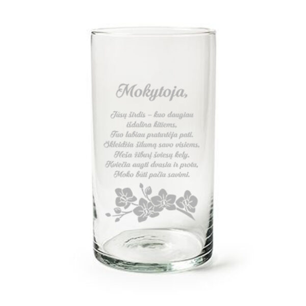 Flowers vase ,,Mokytoja,...,,