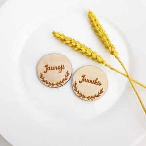 Personalised Wooden table magnet ,,Any name,,