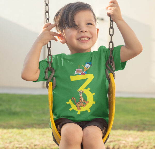 Personalised Printed T-shirt for kids ,,4,, (ANY AGE)