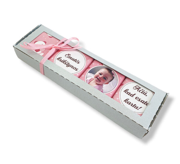 Personalised Mini chocolate set  ,,Emutes Krikstynos,, - Image 2