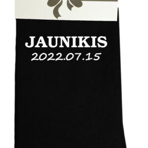 Printed Sock for Men ,,Jaunikis,, (ANY DATE)
