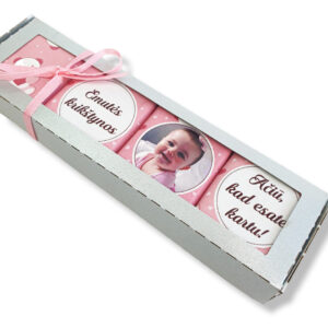 Personalised Mini chocolate set  ,,Emutes Krikstynos,,