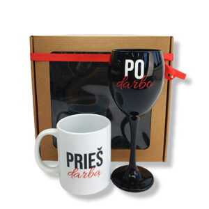 Gift set  ,,Pries darba.,, ,,Po darbo,,