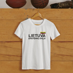 Printed T-shirt for Men „Lietuva Krepsinio salis,,