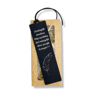 Leather Bookmark ,,Padarykite siandiena tokia nuostabia,,