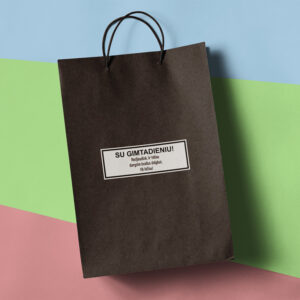 Paper gift bag ,,Su Gimtadieniu,,