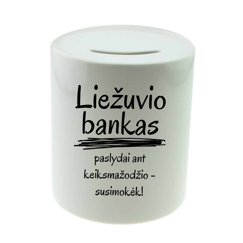 Ceramics Piggy bank ,,Liezuvio bankas,,