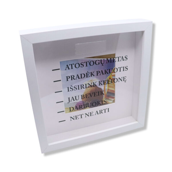 Piggy bank-frame ,,Atostogu metas,,