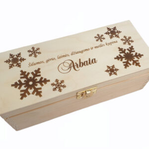 Wooden Tea Box ,,Silumos,gerio..,,
