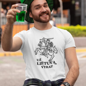Printed T-shirt for Men „Uz Lietuva vyrai!!!,,
