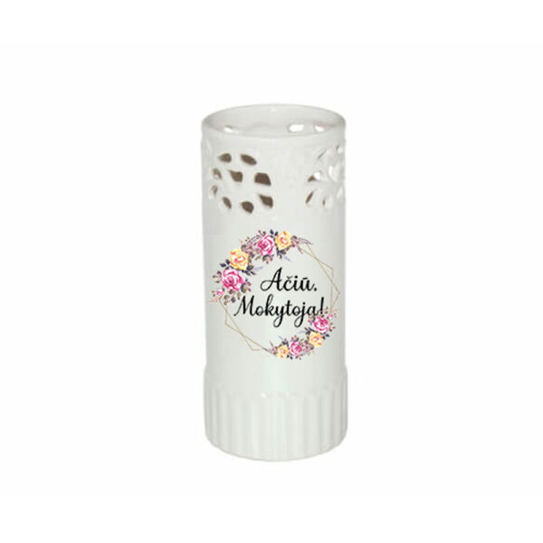 Ceramic vase „Aciu,Mokytoja,,