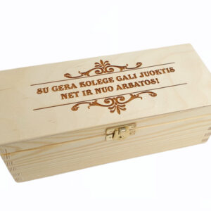 Wooden Tea Box ,,Su gera kolege..,,