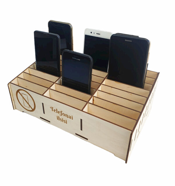 Wooden Phone Holder ,,Telefonai ilsisi,, - Image 2