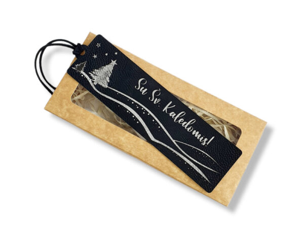 Leather Bookmark ,,Su sv. Kaledom,,