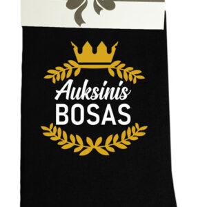 Printed Sock for Men ,,Auksinis bosas,,