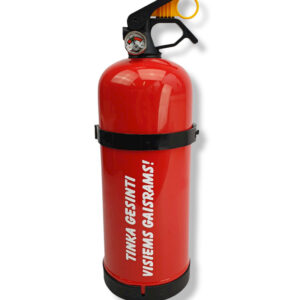 Fire Extinguisher with print ,,Tinka gesinti visiems..,,