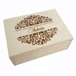 Wooden Tea Box ,,Silumos,gerio...,,