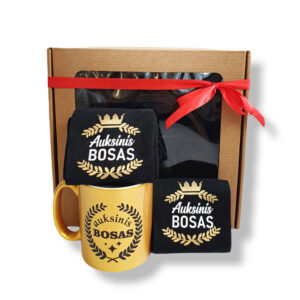 Gift set for him ,,Auksinis bosas,,