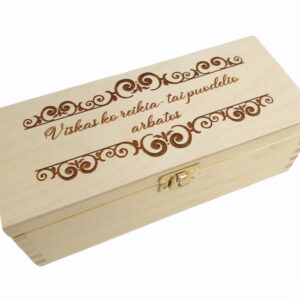 Wooden Tea Box ,,Viskas ko reikia...,,