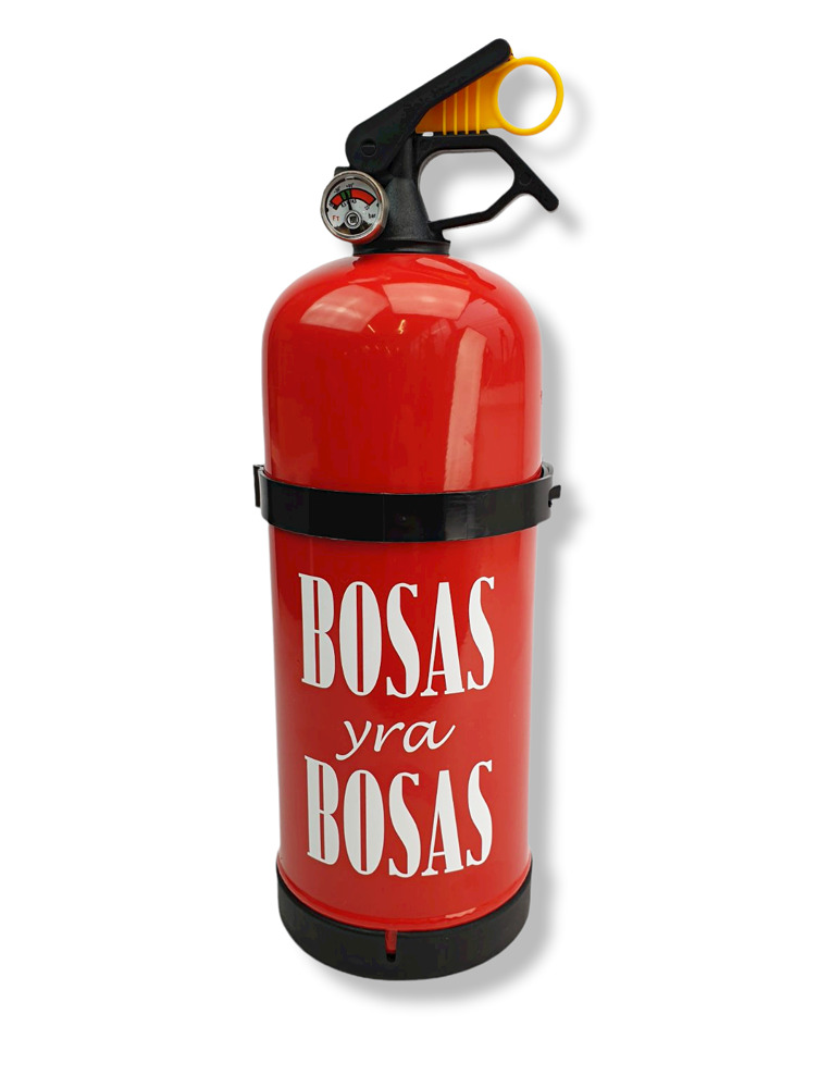 Fire Extinguisher with print ,,Bosas yra bosas,,