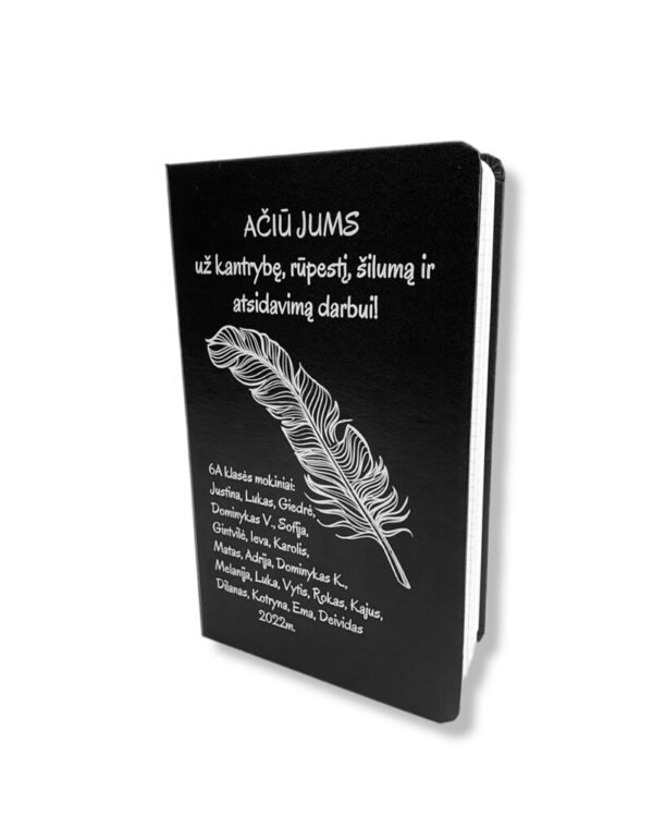 Personalised Notebook ,,Aciu Jums uz kantrybe...,, - Image 2
