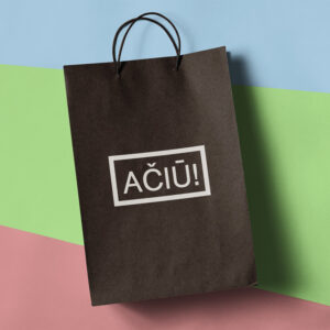 Paper gift bag ,,Aciu,,