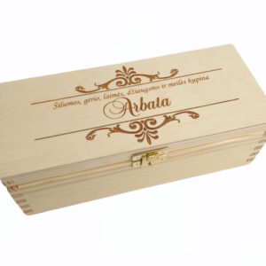 Wooden Tea Box ,,Silumos,gerio...,,