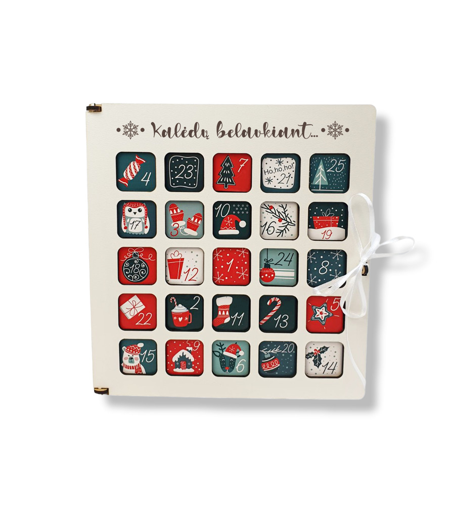 Advent Calendar with Mini chocolate ,,Kaledu belaukiant,,