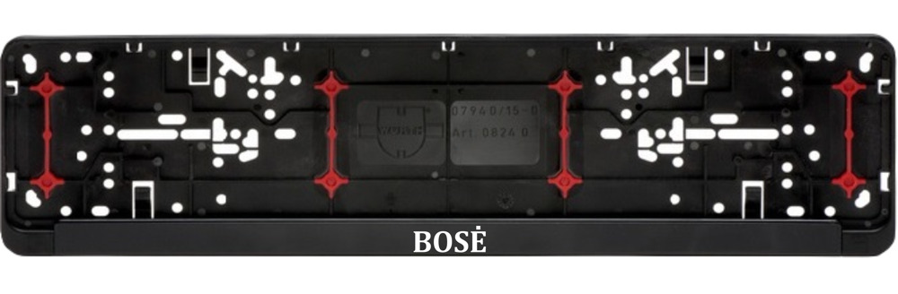 Car registration number plate (2pcs) „Bose,,