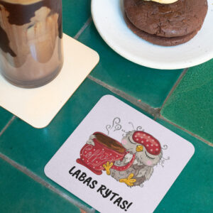 Fabric Cup tray ,,Labas rytas,,