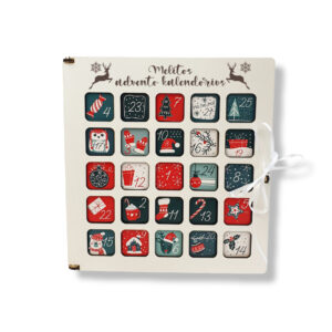 Personalised Advent Calendar with Mini chocolate ,,Militos Advento kalendorius,, (ANY NAME)