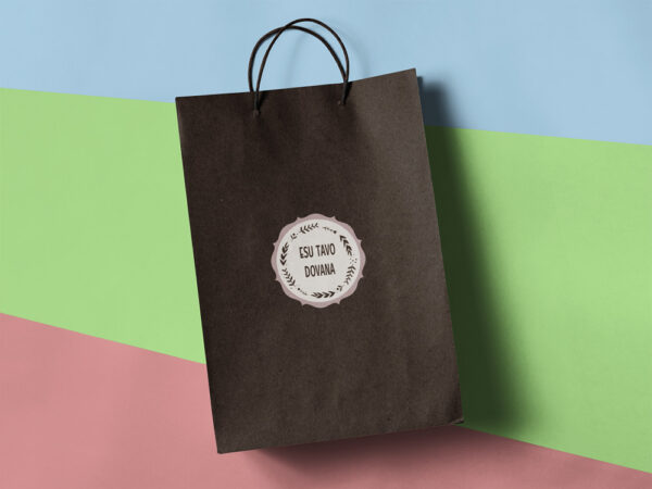 Paper gift bag ,,Esu tavo dovana,,