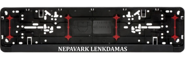 Car registration number plate (2pcs) „Nepavark lenkdamas,,