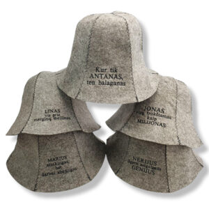 Personalised Sauna hat,, ANY TEXT,,