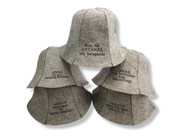 Personalised Sauna hat,, ANY TEXT,,