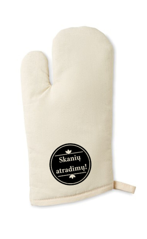 Oven Glove with print ,,Skaniu atradimu,,
