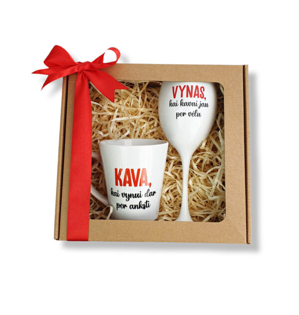 Gift set   ,,Vynui ir kavai,, - Image 3