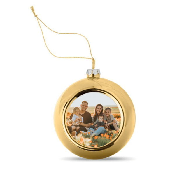 Personalised CHRISTMAS BAUBLE (WITH A PHOTO OF YOUR CHOICE)