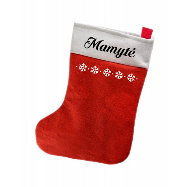 Personalised Christmas Stocking with snows ,,Any name,,