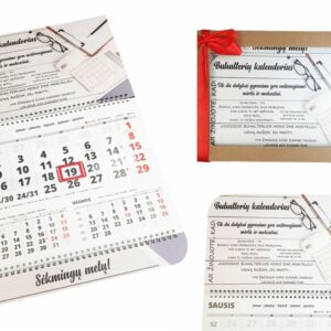 Wall calendar with box ,,Buhalteres kalendorius,,