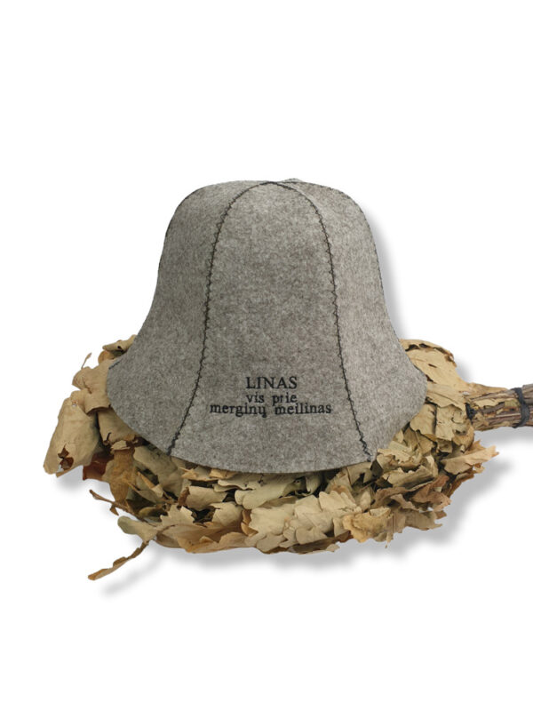 Personalised Sauna hat,, ANY TEXT,, - Image 3