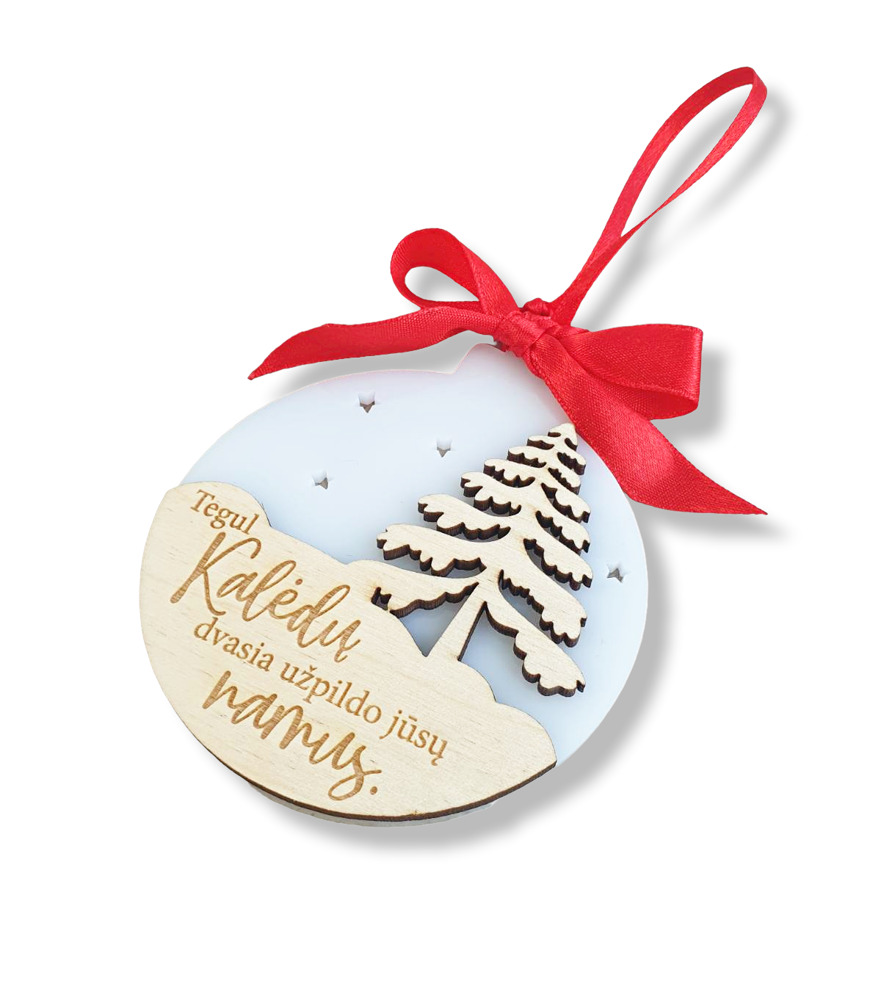 CHRISTMAS tree accessories ,,Tegul Kaledu dvasia...,,