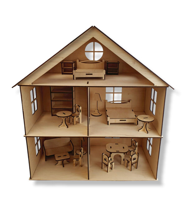 Wooden doll house