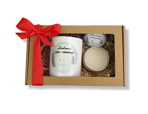 Gift set with cup and candle,, Jaukumo Jusu namams,,