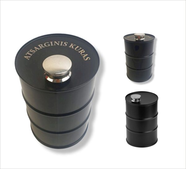 Metal Flask ,,Atsarginis kuras,,