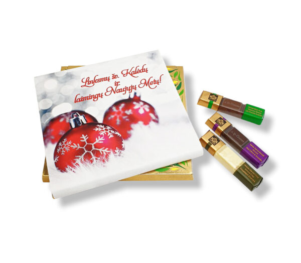 Chocolate assortment  ,,Linksmu sv. Kaledu ir laimingu Naujuju metu,,