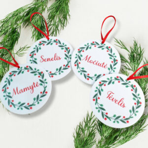 Personalised CHRISTMAS BAUBLES (ANY NAME)