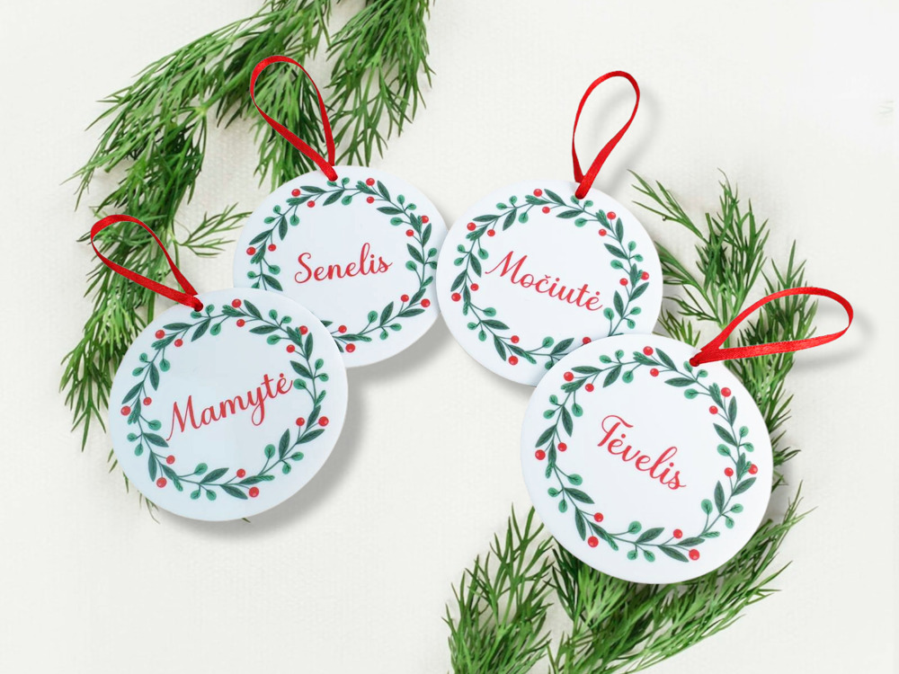 Personalised CHRISTMAS BAUBLES (ANY NAME)