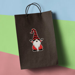 Paper gift bag with Gnome